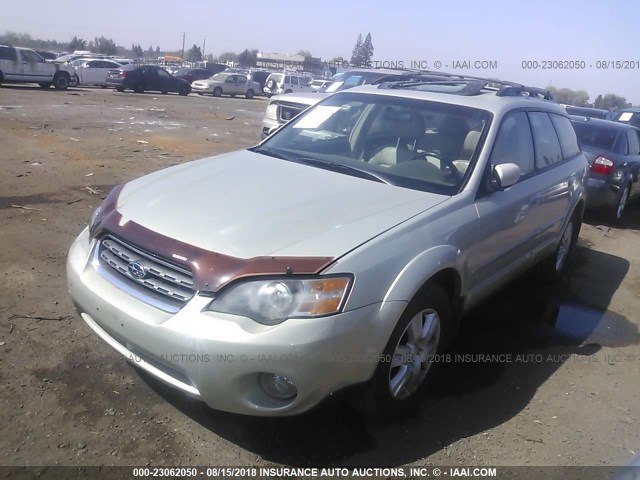 4S4BP62C257325175 - 2005 SUBARU LEGACY OUTBACK 2.5I LIMITED SILVER photo 2