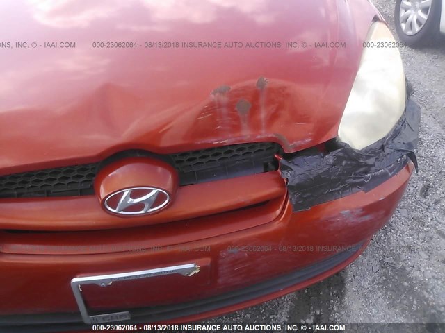 KMHCM36C27U047565 - 2007 HYUNDAI ACCENT GS RED photo 6