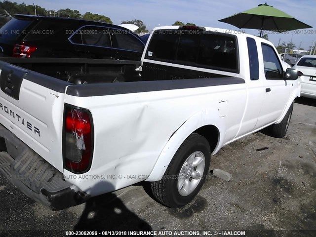 1N6DD26T24C437552 - 2004 NISSAN FRONTIER KING CAB XE WHITE photo 4