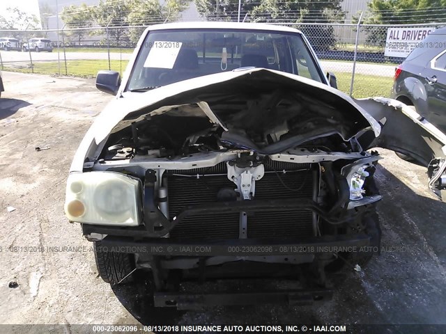 1N6DD26T24C437552 - 2004 NISSAN FRONTIER KING CAB XE WHITE photo 6