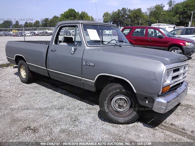 1B7GE16Y3LS621910 - 1990 DODGE D-SERIES D150 GRAY photo 1