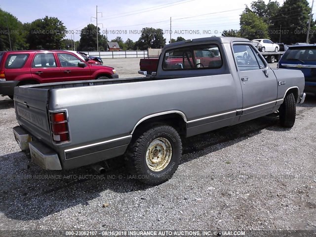 1B7GE16Y3LS621910 - 1990 DODGE D-SERIES D150 GRAY photo 4