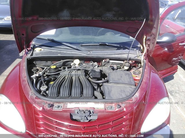 3C4FY48BX3T501291 - 2003 CHRYSLER PT CRUISER CLASSIC RED photo 10