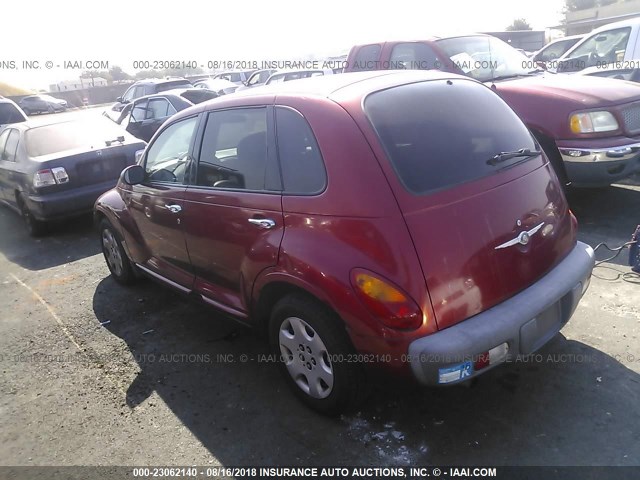 3C4FY48BX3T501291 - 2003 CHRYSLER PT CRUISER CLASSIC RED photo 3