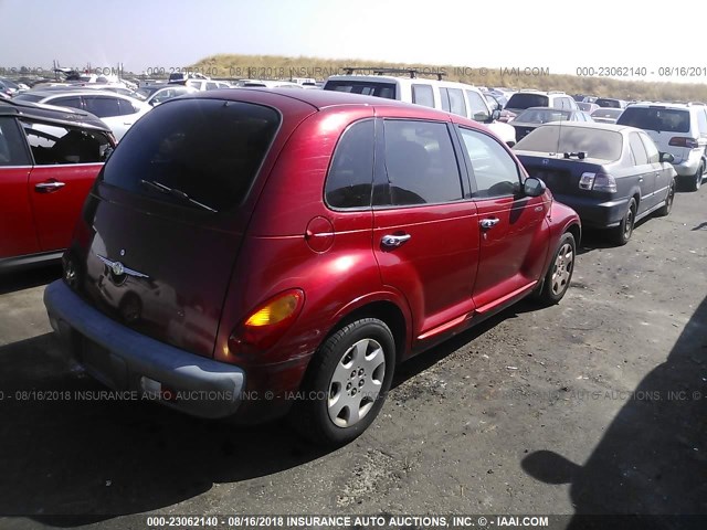 3C4FY48BX3T501291 - 2003 CHRYSLER PT CRUISER CLASSIC RED photo 4