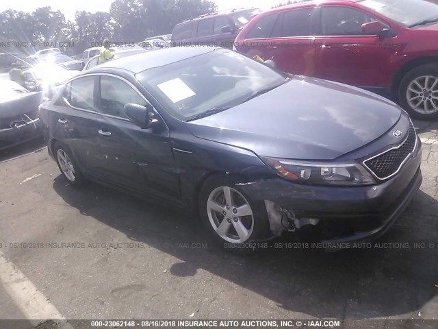 KNAGM4A74F5598902 - 2015 KIA OPTIMA LX GRAY photo 1