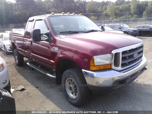 1FTSX31L51ED91293 - 2001 FORD F350 SRW SUPER DUTY BURGUNDY photo 1