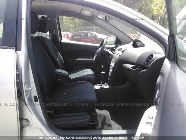 JTDBT903984012568 - 2008 TOYOTA YARIS SILVER photo 5