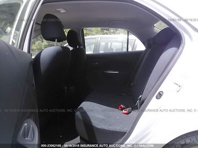 JTDBT903984012568 - 2008 TOYOTA YARIS SILVER photo 8