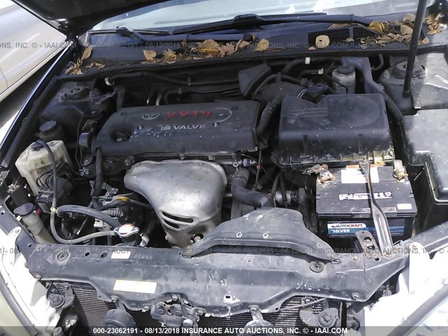 4T1BE32K95U048294 - 2005 TOYOTA CAMRY LE/XLE/SE BLACK photo 10