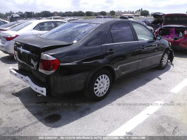 4T1BE32K95U048294 - 2005 TOYOTA CAMRY LE/XLE/SE BLACK photo 4