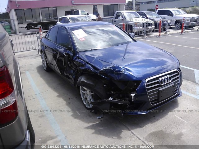 WAUAFAFL7DN034534 - 2013 AUDI A4 PREMIUM BLUE photo 1