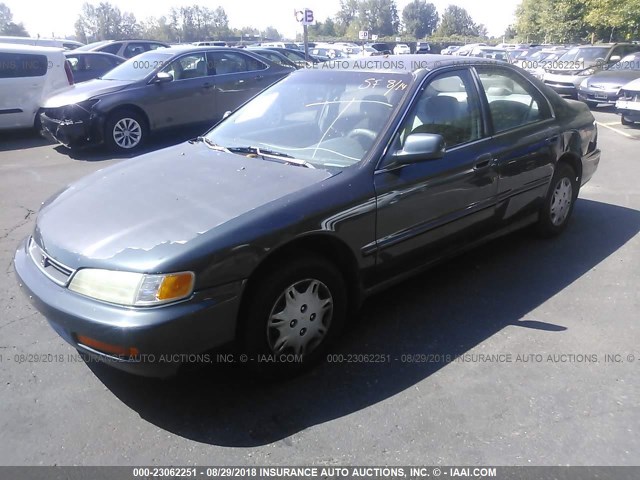 1HGCD5698TA207725 - 1996 HONDA ACCORD VALUE GREEN photo 2