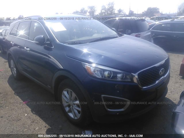 5XYPGDA37GG149083 - 2016 KIA SORENTO LX/L Dark Blue photo 1