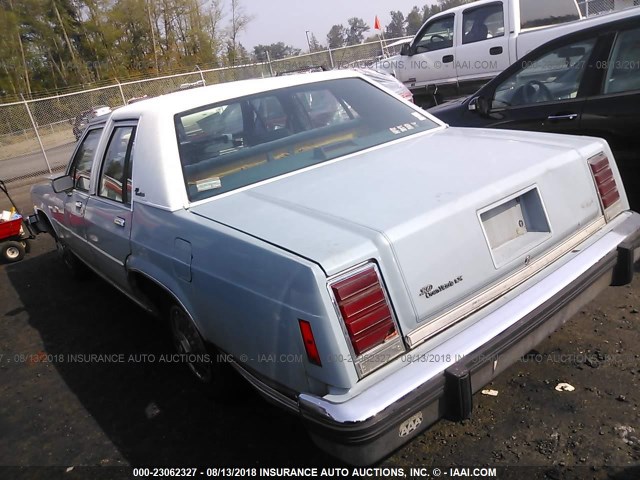 2FABP43FXGX154356 - 1986 FORD LTD CROWN VICTORIA Light Blue photo 3