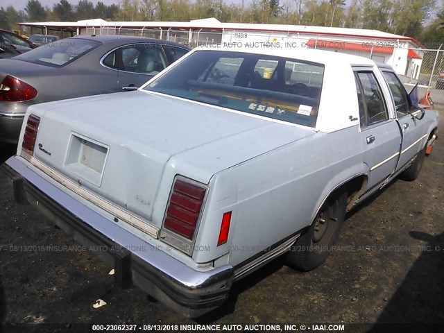 2FABP43FXGX154356 - 1986 FORD LTD CROWN VICTORIA Light Blue photo 4