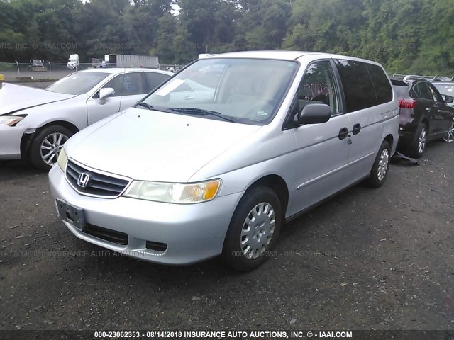 5FNRL18522B045868 - 2002 HONDA ODYSSEY LX SILVER photo 2