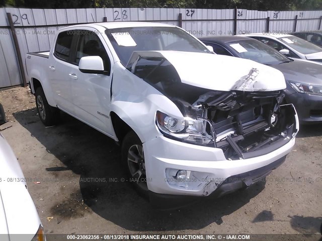 1GCGTDEN4J1297397 - 2018 CHEVROLET COLORADO Z71 WHITE photo 1