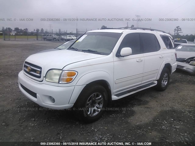 5TDZT38A83S145494 - 2003 TOYOTA SEQUOIA LIMITED WHITE photo 2