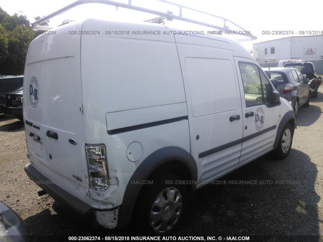 NM0LS7ANXDT168126 - 2013 FORD TRANSIT CONNECT XL WHITE photo 4