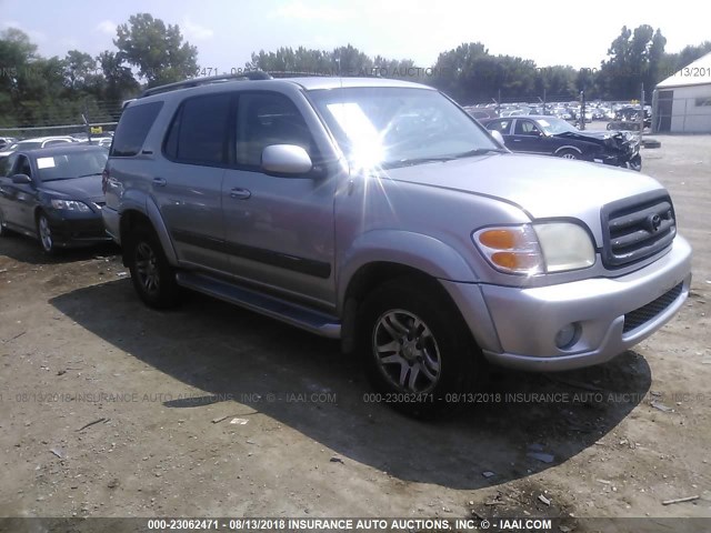 5TDBT48A63S187301 - 2003 TOYOTA SEQUOIA LIMITED SILVER photo 1