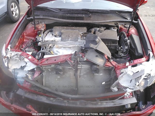 4T1BF1FK3EU738604 - 2014 TOYOTA CAMRY L/SE/LE/XLE 红色 照片 10