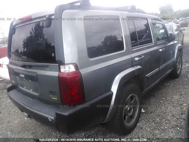 1J8HG48P67C584445 - 2007 JEEP COMMANDER 灰色 照片 4
