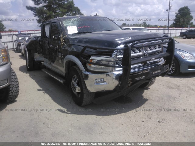 3C63RRJL2EG326375 - 2014 RAM 3500 LARAMIE GRAY photo 1