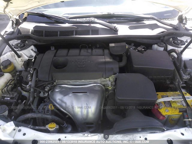 4T1BF3EK2BU710351 - 2011 TOYOTA CAMRY SE/LE/XLE WHITE photo 10