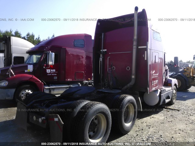 1XKADB9X97J166594 - 2007 KENWORTH T600 T600 RED photo 4