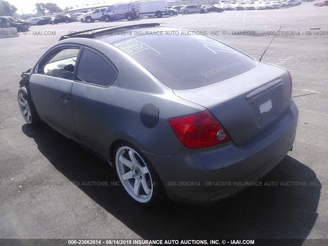 JTKDE177560092526 - 2006 TOYOTA SCION TC 灰色 照片 3