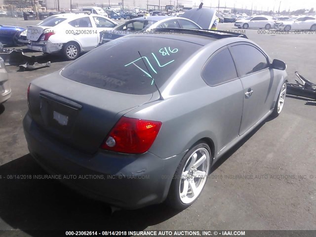 JTKDE177560092526 - 2006 TOYOTA SCION TC 灰色 照片 4