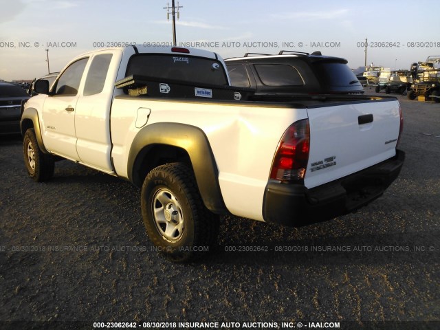 5TFTX4GN6CX009833 - 2012 TOYOTA TACOMA PRERUNNER ACCESS CAB WHITE photo 3