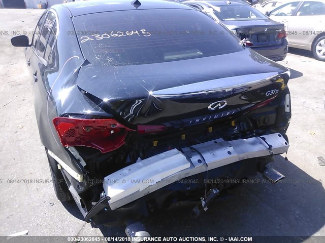 JN1CV6AR9DM767328 - 2013 INFINITI G37 BLACK photo 6