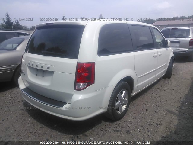 2D4RN3DG7BR617375 - 2011 DODGE GRAND CARAVAN MAINSTREET WHITE photo 4