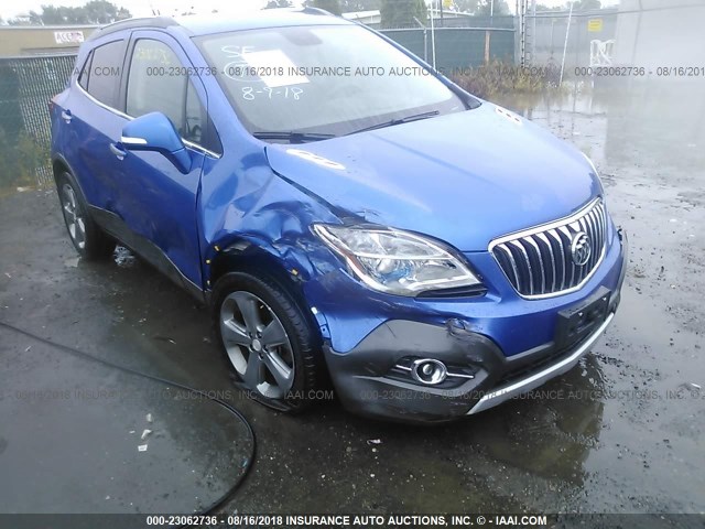 KL4CJBSB6EB741182 - 2014 BUICK ENCORE CONVENIENCE BLUE photo 6