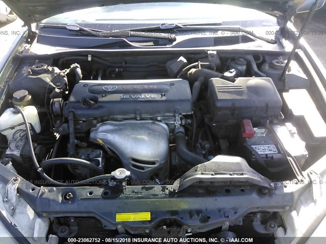 4T1BE32K02U591786 - 2002 TOYOTA CAMRY LE/XLE/SE 绿色 照片 10