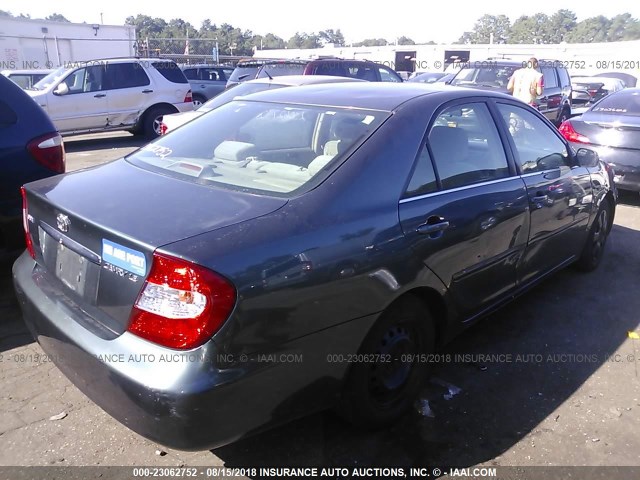 4T1BE32K02U591786 - 2002 TOYOTA CAMRY LE/XLE/SE 绿色 照片 4