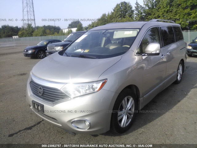 JN8AE2KP6C9040423 - 2012 NISSAN QUEST S/SV/SL/LE GOLD photo 2