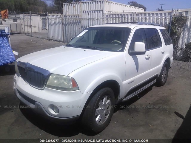5LMEU68H54ZJ00919 - 2004 LINCOLN AVIATOR 白色 照片 2