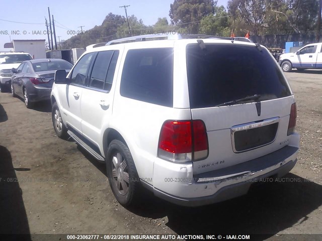5LMEU68H54ZJ00919 - 2004 LINCOLN AVIATOR 白色 照片 3