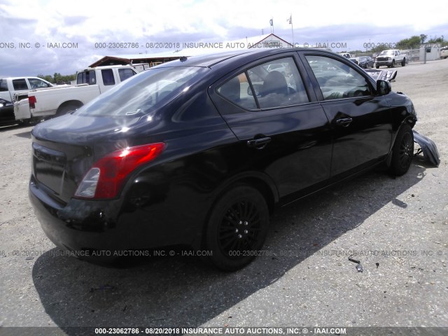 3N1CN7AP9CL942643 - 2012 NISSAN VERSA S/SV/SL BLACK photo 4