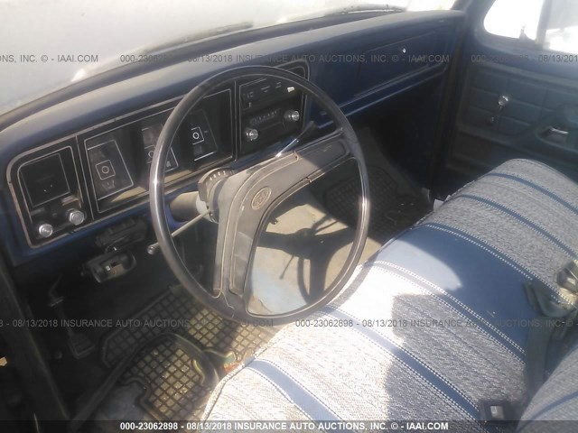 F25YRA80391 - 1976 FORD PICKUP BLUE photo 5