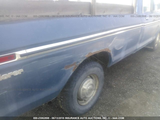 F25YRA80391 - 1976 FORD PICKUP BLUE photo 6