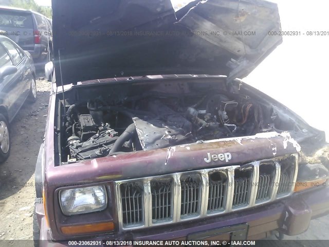 1J4FF68S1YL229289 - 2000 JEEP CHEROKEE LIMITED MAROON photo 6