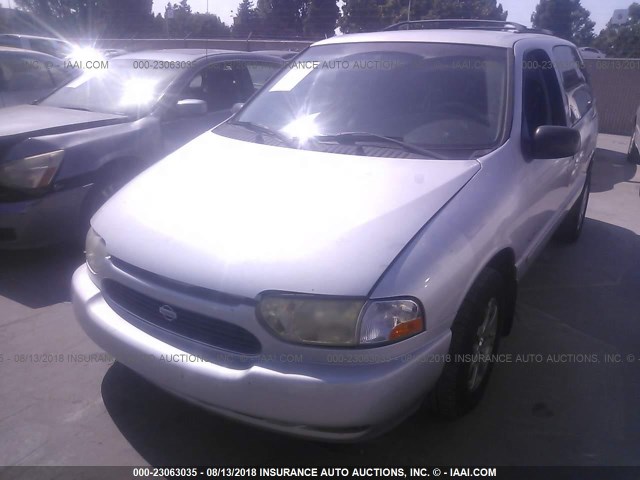 4N2XN11T5YD824527 - 2000 NISSAN QUEST SE/GLE/GXE SILVER photo 2