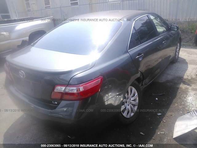 JTNBE46K073050850 - 2007 TOYOTA CAMRY NEW GENERAT CE/LE/XLE/SE GRAY photo 4