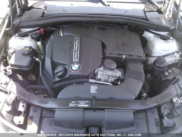 WBAVM5C55DVV89289 - 2013 BMW X1 XDRIVE35I WHITE photo 10