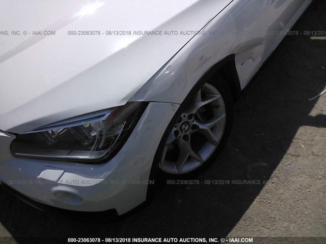 WBAVM5C55DVV89289 - 2013 BMW X1 XDRIVE35I WHITE photo 6