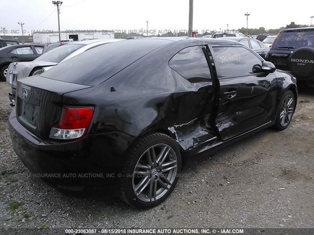 JTKJF5C7XD3063533 - 2013 TOYOTA SCION TC BLACK photo 4